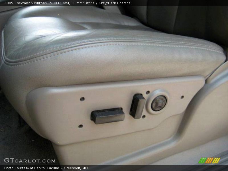 Summit White / Gray/Dark Charcoal 2005 Chevrolet Suburban 1500 LS 4x4