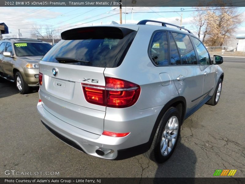 Titanium Silver Metallic / Black 2012 BMW X5 xDrive35i Premium