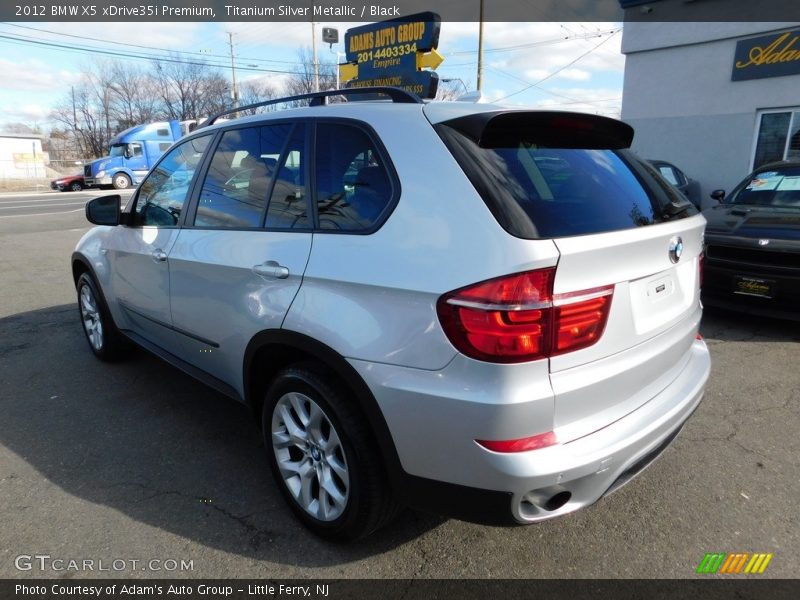 Titanium Silver Metallic / Black 2012 BMW X5 xDrive35i Premium