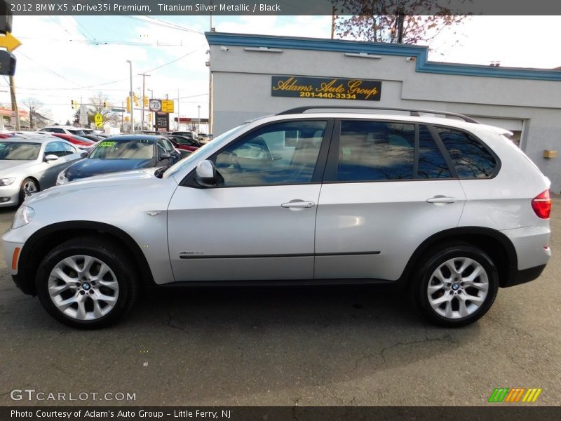 Titanium Silver Metallic / Black 2012 BMW X5 xDrive35i Premium