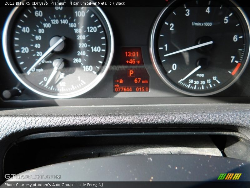 Titanium Silver Metallic / Black 2012 BMW X5 xDrive35i Premium