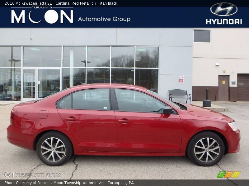 Cardinal Red Metallic / Titan Black 2016 Volkswagen Jetta SE