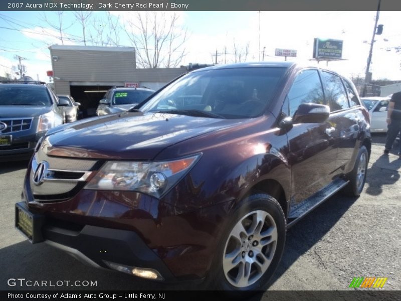 Dark Cherry Red Pearl / Ebony 2007 Acura MDX Technology