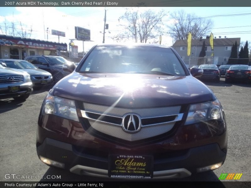 Dark Cherry Red Pearl / Ebony 2007 Acura MDX Technology