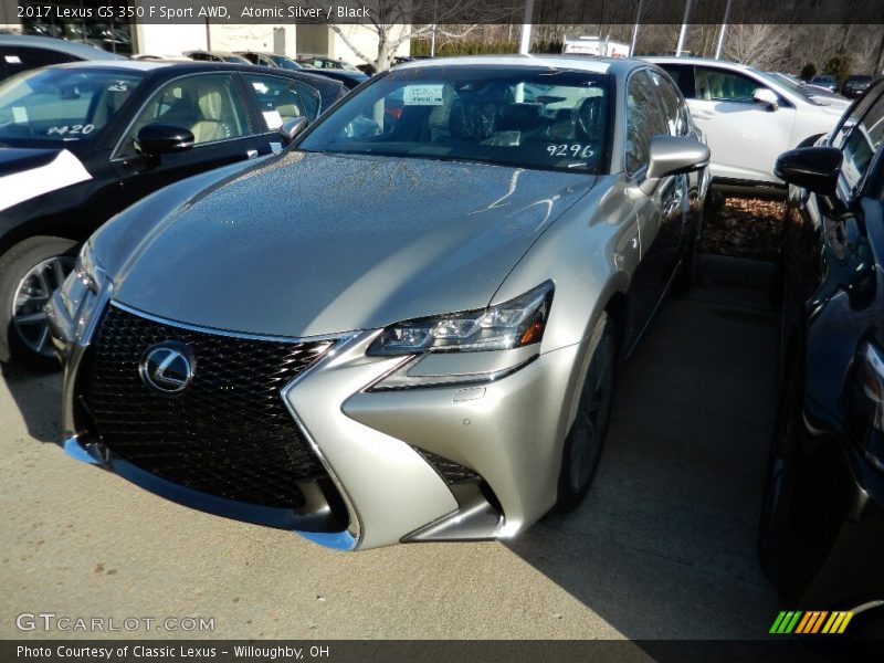 Atomic Silver / Black 2017 Lexus GS 350 F Sport AWD