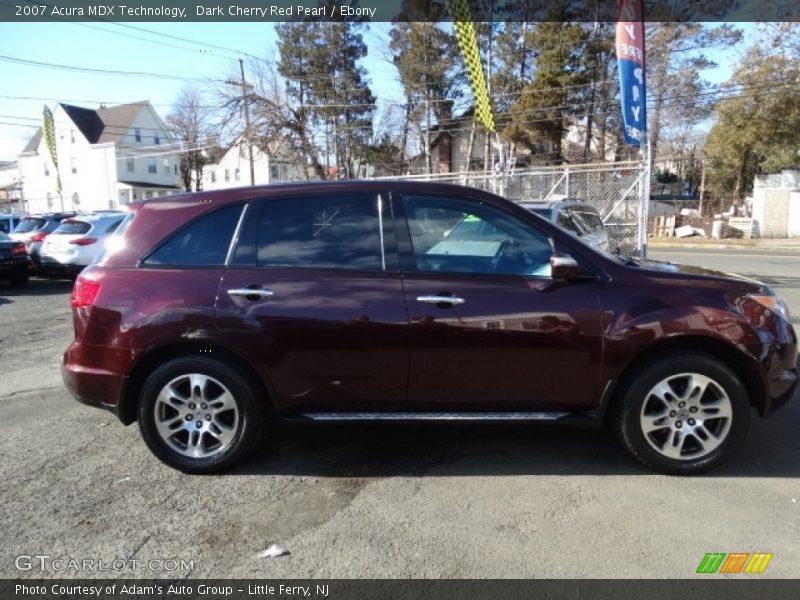 Dark Cherry Red Pearl / Ebony 2007 Acura MDX Technology