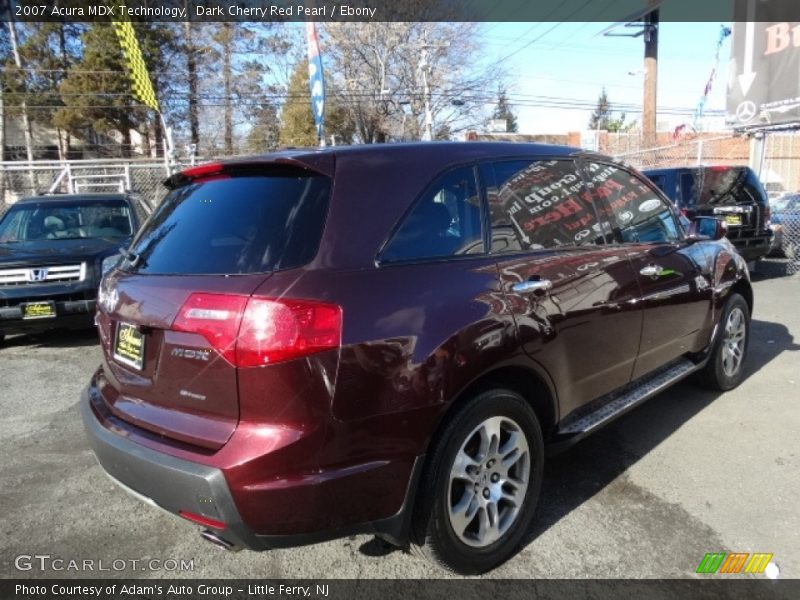 Dark Cherry Red Pearl / Ebony 2007 Acura MDX Technology
