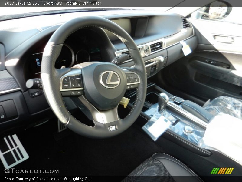 Atomic Silver / Black 2017 Lexus GS 350 F Sport AWD