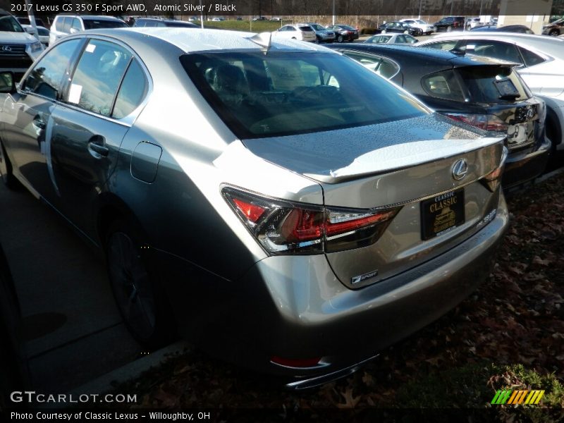 Atomic Silver / Black 2017 Lexus GS 350 F Sport AWD