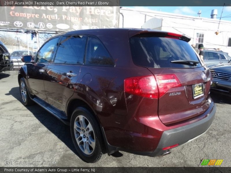 Dark Cherry Red Pearl / Ebony 2007 Acura MDX Technology