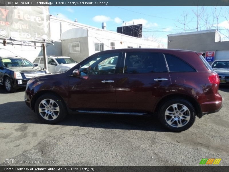 Dark Cherry Red Pearl / Ebony 2007 Acura MDX Technology