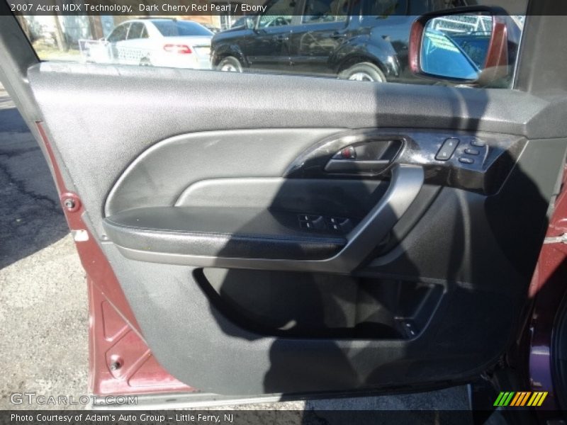 Dark Cherry Red Pearl / Ebony 2007 Acura MDX Technology