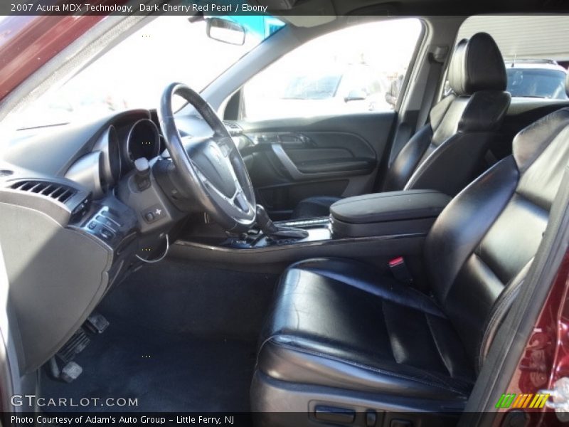 Dark Cherry Red Pearl / Ebony 2007 Acura MDX Technology
