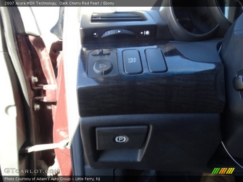 Dark Cherry Red Pearl / Ebony 2007 Acura MDX Technology