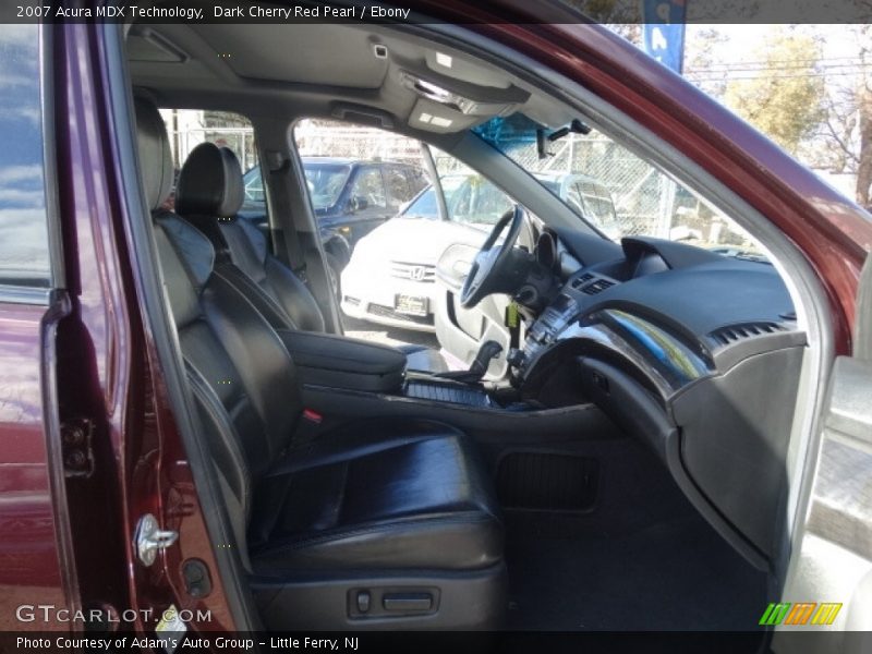 Dark Cherry Red Pearl / Ebony 2007 Acura MDX Technology