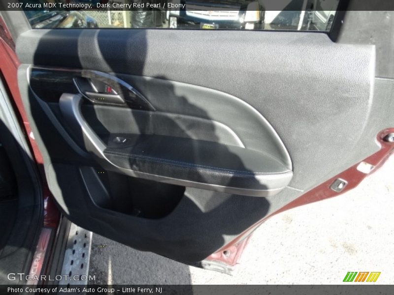 Dark Cherry Red Pearl / Ebony 2007 Acura MDX Technology