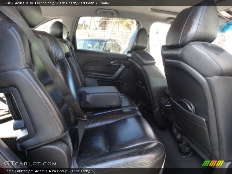 Dark Cherry Red Pearl / Ebony 2007 Acura MDX Technology
