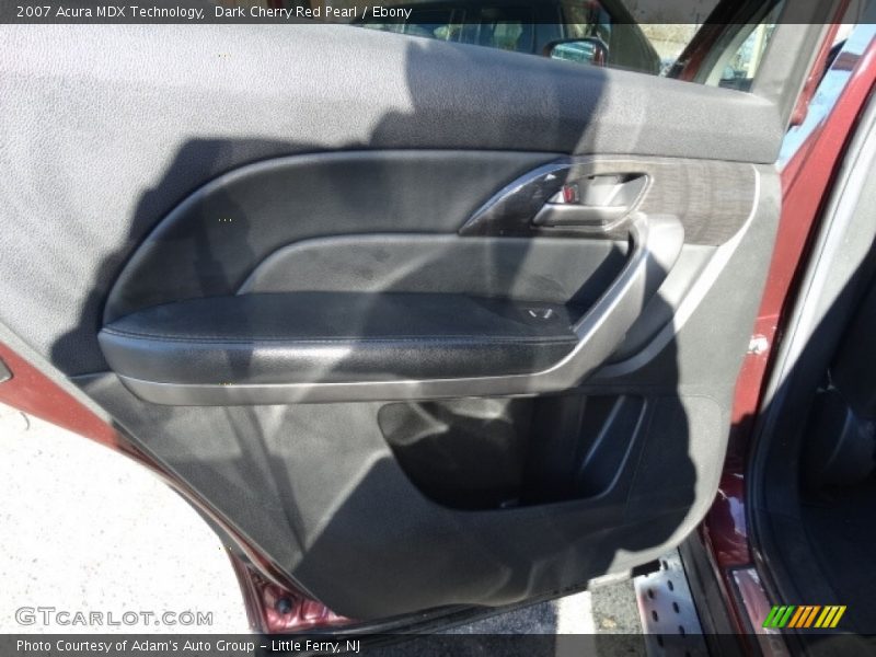 Dark Cherry Red Pearl / Ebony 2007 Acura MDX Technology