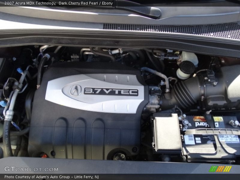 Dark Cherry Red Pearl / Ebony 2007 Acura MDX Technology