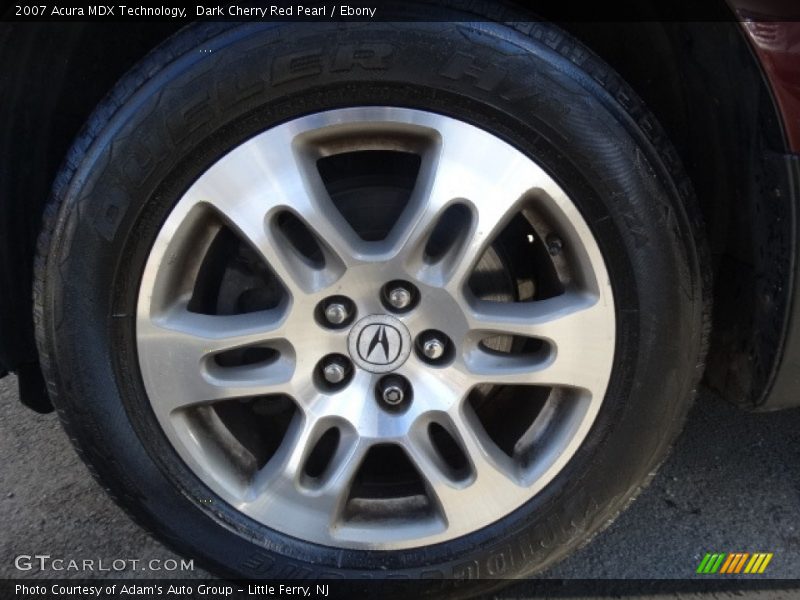 Dark Cherry Red Pearl / Ebony 2007 Acura MDX Technology