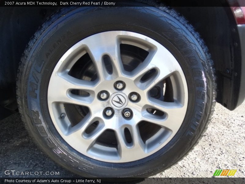 Dark Cherry Red Pearl / Ebony 2007 Acura MDX Technology