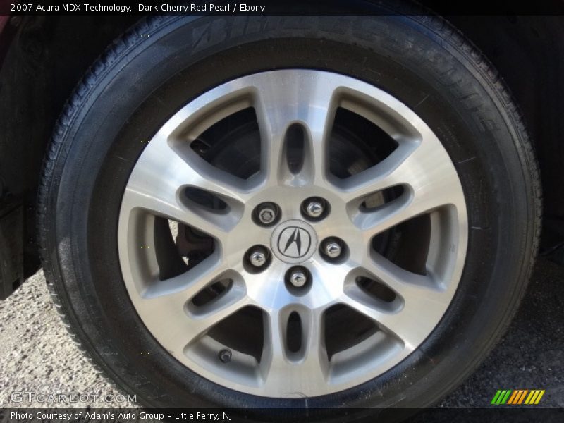 Dark Cherry Red Pearl / Ebony 2007 Acura MDX Technology