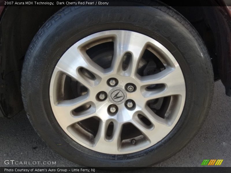 Dark Cherry Red Pearl / Ebony 2007 Acura MDX Technology