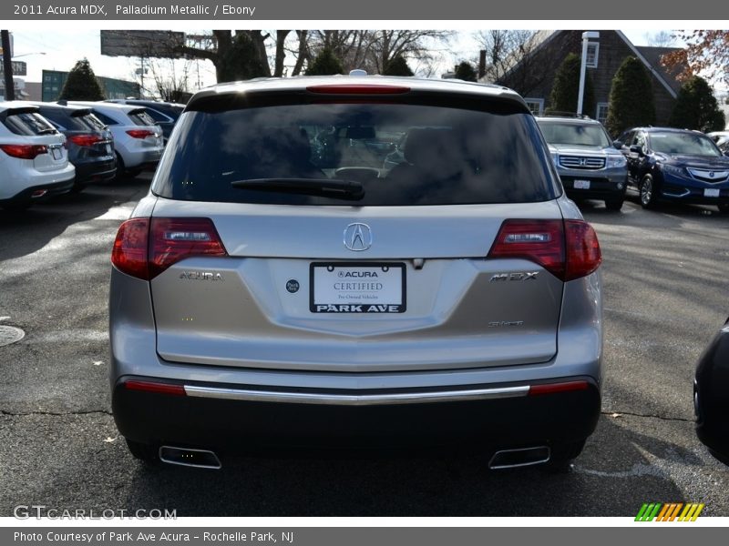 Palladium Metallic / Ebony 2011 Acura MDX