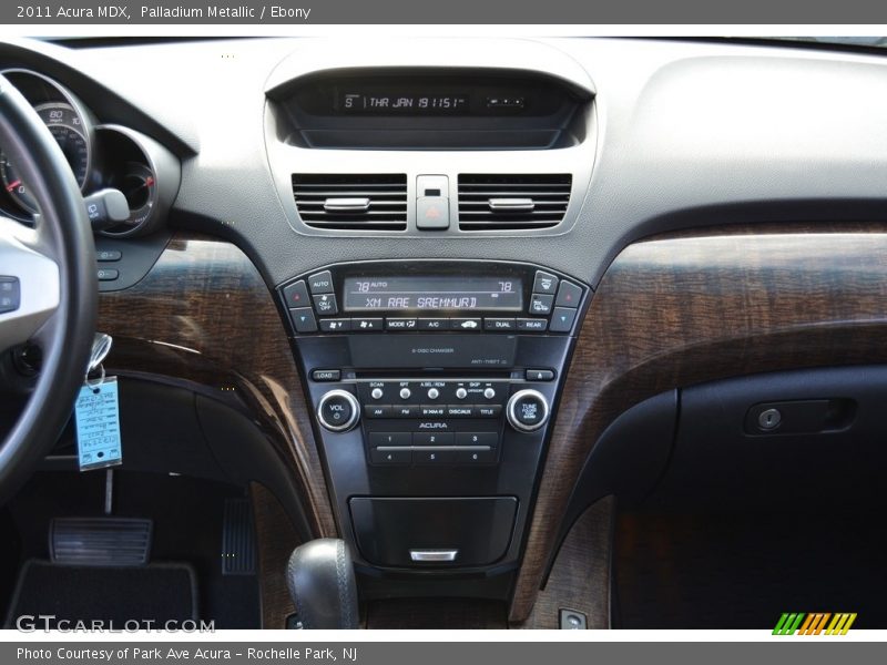 Palladium Metallic / Ebony 2011 Acura MDX