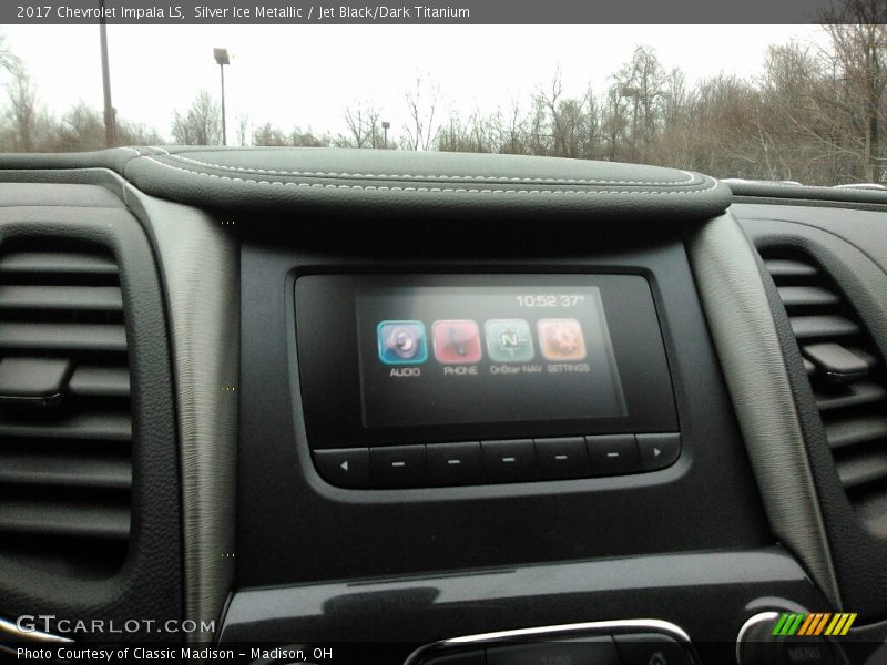 Silver Ice Metallic / Jet Black/Dark Titanium 2017 Chevrolet Impala LS