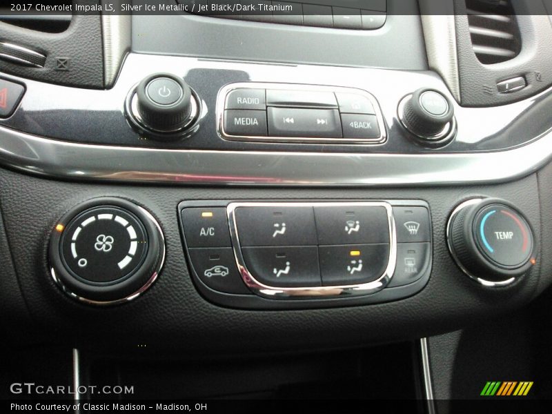 Silver Ice Metallic / Jet Black/Dark Titanium 2017 Chevrolet Impala LS