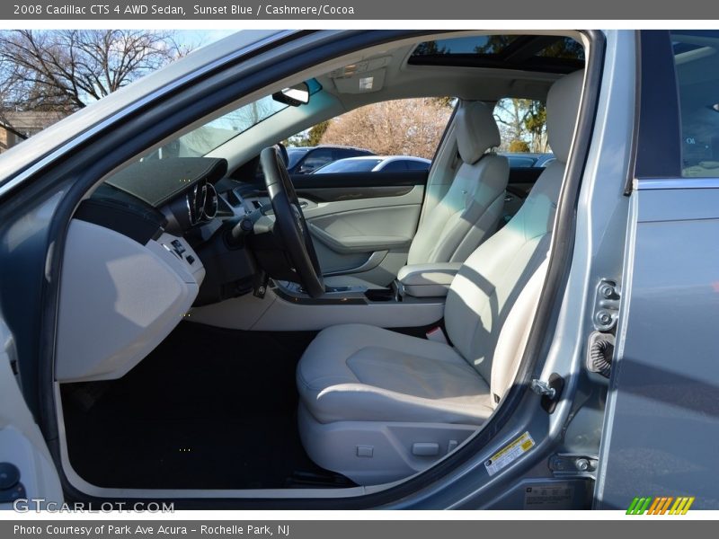 Sunset Blue / Cashmere/Cocoa 2008 Cadillac CTS 4 AWD Sedan