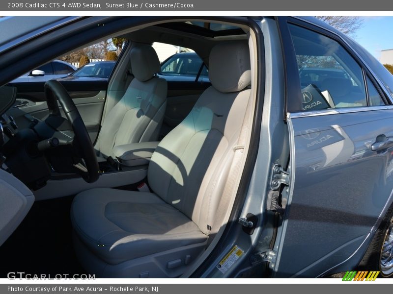 Sunset Blue / Cashmere/Cocoa 2008 Cadillac CTS 4 AWD Sedan