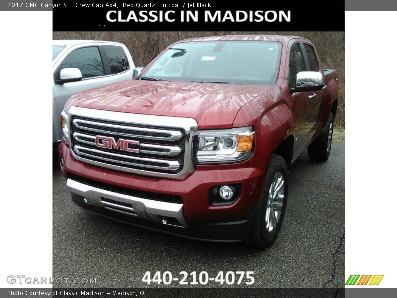 Red Quartz Tintcoat / Jet Black 2017 GMC Canyon SLT Crew Cab 4x4