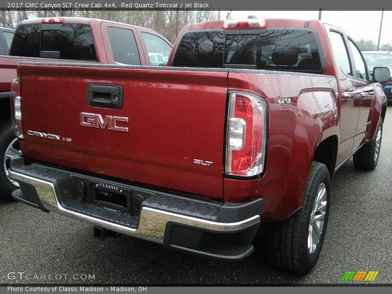 Red Quartz Tintcoat / Jet Black 2017 GMC Canyon SLT Crew Cab 4x4