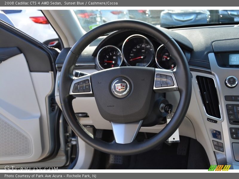 Sunset Blue / Cashmere/Cocoa 2008 Cadillac CTS 4 AWD Sedan