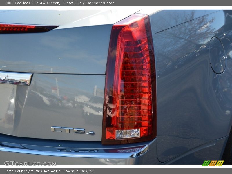 Sunset Blue / Cashmere/Cocoa 2008 Cadillac CTS 4 AWD Sedan