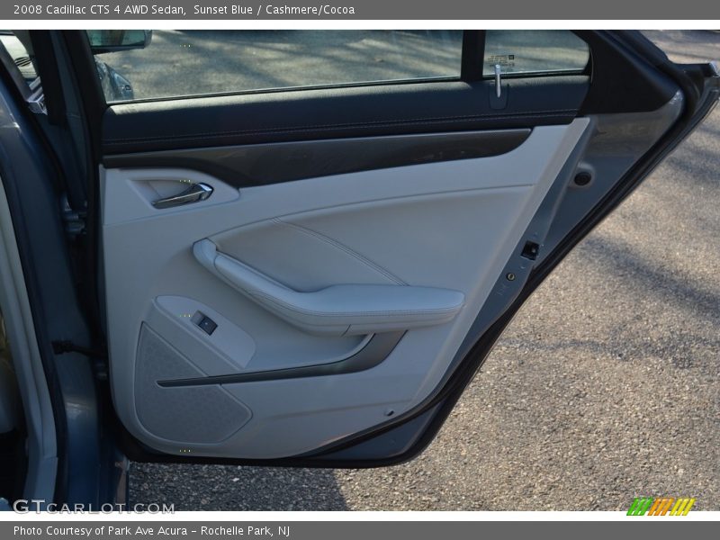Sunset Blue / Cashmere/Cocoa 2008 Cadillac CTS 4 AWD Sedan