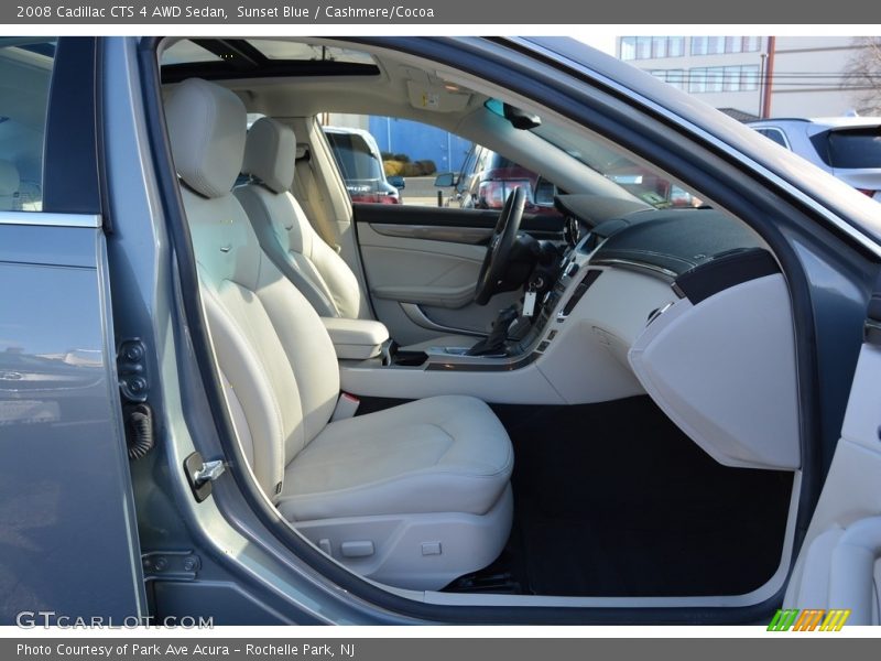 Sunset Blue / Cashmere/Cocoa 2008 Cadillac CTS 4 AWD Sedan