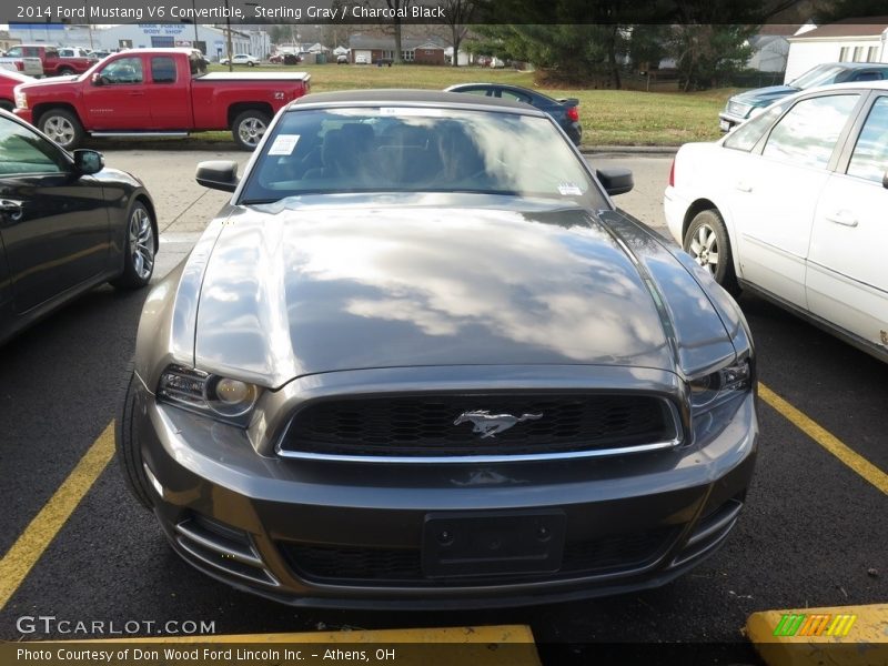 Sterling Gray / Charcoal Black 2014 Ford Mustang V6 Convertible