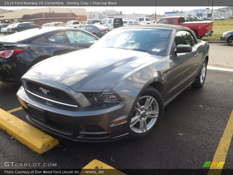 Sterling Gray / Charcoal Black 2014 Ford Mustang V6 Convertible