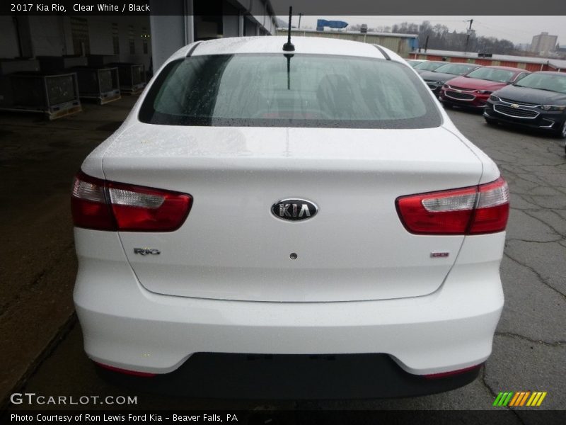 Clear White / Black 2017 Kia Rio