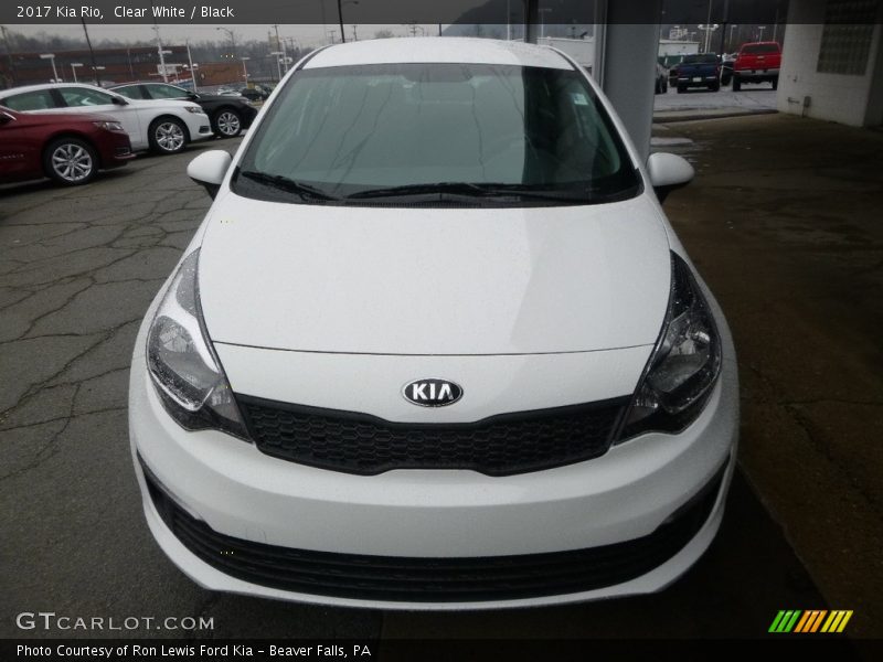 Clear White / Black 2017 Kia Rio