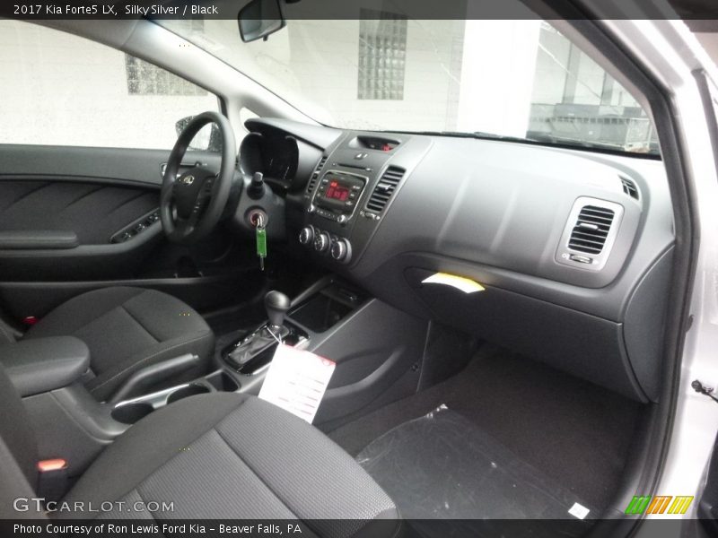 Silky Silver / Black 2017 Kia Forte5 LX