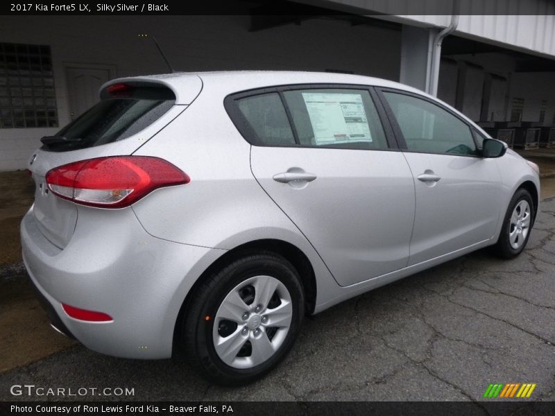 Silky Silver / Black 2017 Kia Forte5 LX
