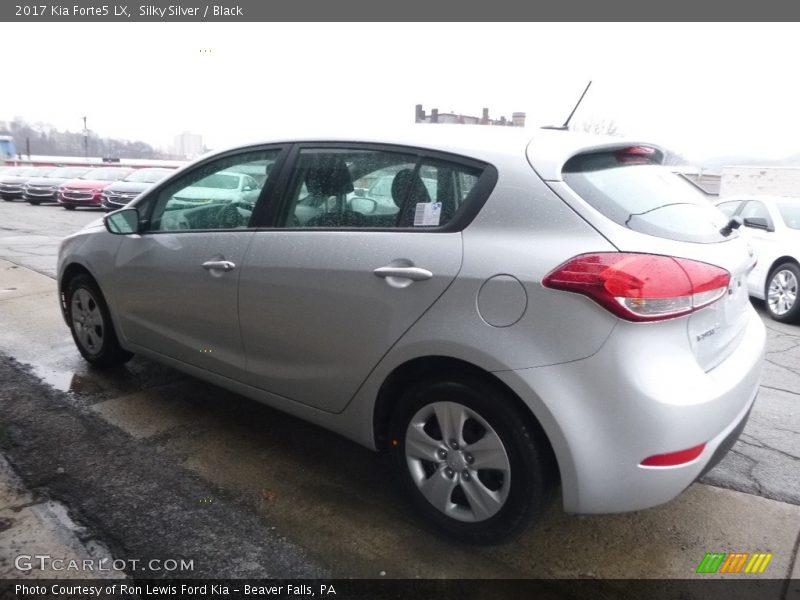 Silky Silver / Black 2017 Kia Forte5 LX