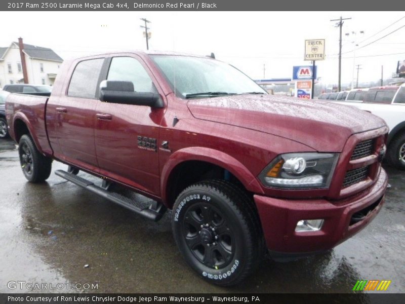 Delmonico Red Pearl / Black 2017 Ram 2500 Laramie Mega Cab 4x4