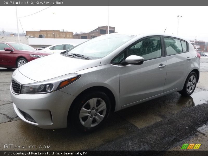 Silky Silver / Black 2017 Kia Forte5 LX