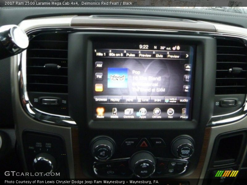 Delmonico Red Pearl / Black 2017 Ram 2500 Laramie Mega Cab 4x4