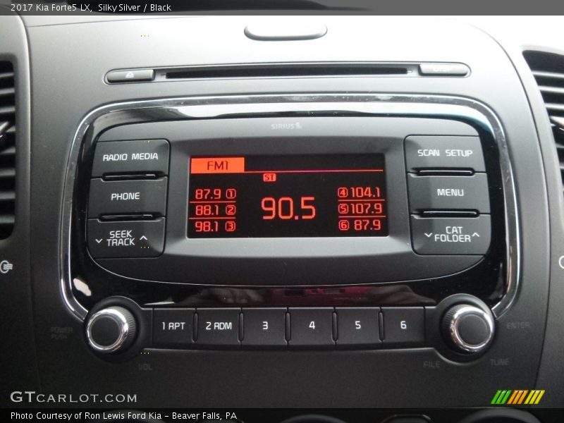 Silky Silver / Black 2017 Kia Forte5 LX